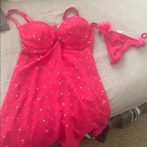 Rampage , size medium babydoll lingerie set